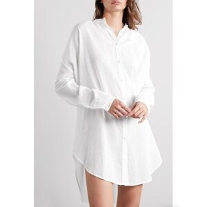 NWT SKIN Brea Oversized Organic Cotton-voile Kaftan Women Size 4 Minimalist
